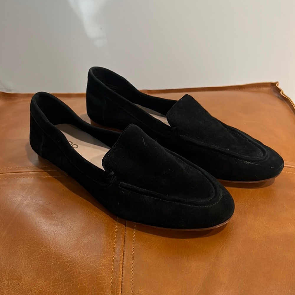 Aldo Black Suede Loafers